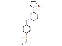 N-methyl-4-{[3-(2-oxopyrrolidin-1-yl)piperidin-1-yl]methyl}benzenesulfonamide