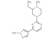 2-(3-ethyl-4-methylpiperazin-1-yl)-4-(1-methyl-1H-pyrazol-4-yl)pyrimidine