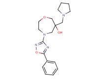 4-(5-phenyl-1,2,4-oxadiazol-3-yl)-6-(pyrrolidin-1-ylmethyl)-1,4-oxazepan-6-ol