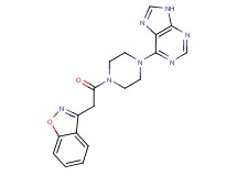 6-[4-(1,2-benzisoxazol-3-ylacetyl)piperazin-1-yl]-9H-purine