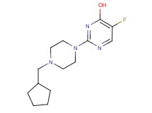 2-[4-(cyclopentylmethyl)-1-piperazinyl]-5-fluoro-4-pyrimidinol