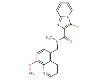 3-fluoro-N-[(8-methoxy-5-quinolinyl)methyl]-N-methylimidazo[1,2-a]pyridine-2-carboxamide