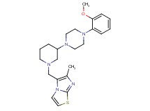 5-({3-[4-(2-methoxyphenyl)-1-piperazinyl]-1-piperidinyl}methyl)-6-methylimidazo[2,1-b][1,3]thiazole