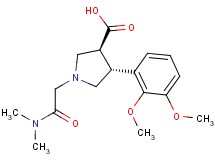(3S*,4R*)-4-(2,3-dimethoxyphenyl)-1-[2-(dimethylamino)-2-oxoethyl]pyrrolidine-3-carboxylic acid