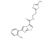 N-[2-(5-amino-1,3,4-thiadiazol-2-yl)ethyl]-6-(2-methylphenyl)imidazo[2,1-b][1,3]thiazole-3-carboxamide