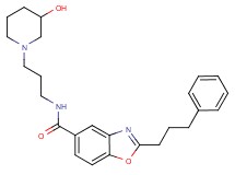 N-[3-(3-hydroxy-1-piperidinyl)propyl]-2-(3-phenylpropyl)-1,3-benzoxazole-5-carboxamide