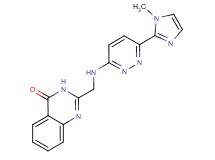 2-({[6-(1-methyl-1H-imidazol-2-yl)pyridazin-3-yl]amino}methyl)quinazolin-4(3H)-one