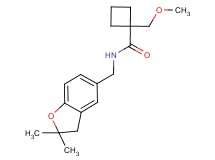 N-[(2,2-dimethyl-2,3-dihydro-1-benzofuran-5-yl)methyl]-1-(methoxymethyl)cyclobutanecarboxamide