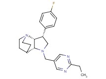 (3R*,3aR*,7aR*)-1-[(2-ethylpyrimidin-5-yl)methyl]-3-(4-fluorophenyl)octahydro-4,7-ethanopyrrolo[3,2-b]pyridine