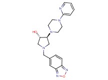 (3S*,4S*)-1-(2,1,3-benzoxadiazol-5-ylmethyl)-4-[4-(2-pyridinyl)-1-piperazinyl]-3-pyrrolidinol