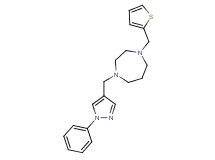 1-[(1-phenyl-1H-pyrazol-4-yl)methyl]-4-(2-thienylmethyl)-1,4-diazepane