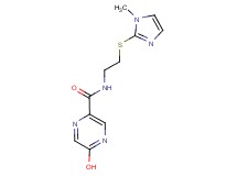 5-hydroxy-N-{2-[(1-methyl-1H-imidazol-2-yl)thio]ethyl}pyrazine-2-carboxamide