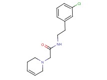 N-[2-(3-chlorophenyl)ethyl]-2-(3,6-dihydropyridin-1(2H)-yl)acetamide
