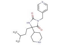 5-(3-methylbutyl)-5-(4-piperidinyl)-3-(4-pyridinylmethyl)-2,4-imidazolidinedione dihydrochloride