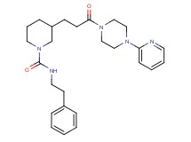 3-{3-oxo-3-[4-(2-pyridinyl)-1-piperazinyl]propyl}-N-(2-phenylethyl)-1-piperidinecarboxamide
