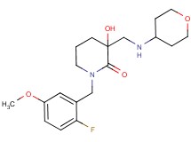 1-(2-fluoro-5-methoxybenzyl)-3-hydroxy-3-[(tetrahydro-2H-pyran-4-ylamino)methyl]piperidin-2-one