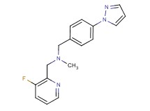 1-(3-fluoro-2-pyridinyl)-N-methyl-N-[4-(1H-pyrazol-1-yl)benzyl]methanamine
