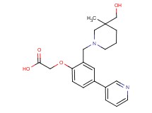(2-{[3-(hydroxymethyl)-3-methylpiperidin-1-yl]methyl}-4-pyridin-3-ylphenoxy)acetic acid