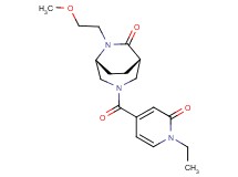 (1S*,5R*)-3-[(1-ethyl-2-oxo-1,2-dihydro-4-pyridinyl)carbonyl]-6-(2-methoxyethyl)-3,6-diazabicyclo[3.2.2]nonan-7-one