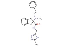 2-[methyl(2-phenylethyl)amino]-N-[(5-methyl-4H-1,2,4-triazol-3-yl)methyl]-2-indanecarboxamide