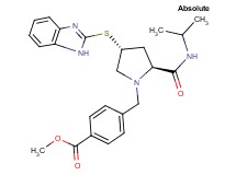 methyl 4-({(2S,4R)-4-(1H-benzimidazol-2-ylthio)-2-[(isopropylamino)carbonyl]-1-pyrrolidinyl}methyl)benzoate