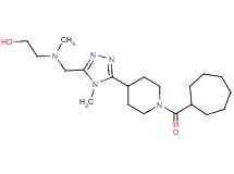 2-[({5-[1-(cycloheptylcarbonyl)piperidin-4-yl]-4-methyl-4H-1,2,4-triazol-3-yl}methyl)(methyl)amino]ethanol