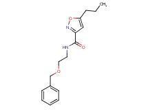 N-[2-(benzyloxy)ethyl]-5-propyl-3-isoxazolecarboxamide