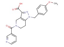 1-(4-methoxybenzyl)-5-(pyridin-3-ylcarbonyl)-4,5,6,7-tetrahydro-1H-pyrazolo[4,3-c]pyridine-3-carboxylic acid