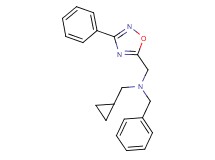 N-benzyl-1-cyclopropyl-N-[(3-phenyl-1,2,4-oxadiazol-5-yl)methyl]methanamine