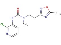 N'-(2-chloropyridin-3-yl)-N-methyl-N-[2-(5-methyl-1,2,4-oxadiazol-3-yl)ethyl]urea