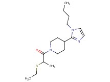 4-(1-butyl-1H-imidazol-2-yl)-1-[2-(ethylthio)propanoyl]piperidine