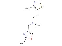 N-methyl-N-[(2-methyl-1,3-oxazol-4-yl)methyl]-2-(4-methyl-1,3-thiazol-5-yl)ethanamine