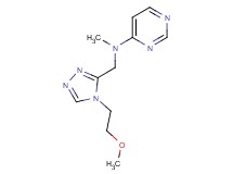 N-{[4-(2-methoxyethyl)-4H-1,2,4-triazol-3-yl]methyl}-N-methylpyrimidin-4-amine
