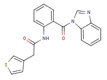 N-[2-(1H-benzimidazol-1-ylcarbonyl)phenyl]-2-(3-thienyl)acetamide