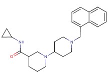 N-cyclopropyl-1'-(1-naphthylmethyl)-1,4'-bipiperidine-3-carboxamide