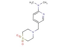 5-[(1,1-dioxidothiomorpholin-4-yl)methyl]-N,N-dimethylpyridin-2-amine