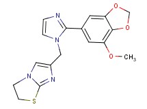 6-{[2-(7-methoxy-1,3-benzodioxol-5-yl)-1H-imidazol-1-yl]methyl}-2,3-dihydroimidazo[2,1-b][1,3]thiazole