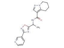 N-[1-(3-pyridin-3-yl-1,2,4-oxadiazol-5-yl)ethyl]-4,5,6,7-tetrahydropyrazolo[1,5-a]pyridine-3-carboxamide