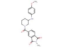5-({3-[(4-methoxyphenyl)amino]-1-piperidinyl}carbonyl)-2-methyl-1H-isoindole-1,3(2H)-dione