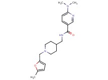6-(dimethylamino)-N-({1-[(5-methyl-2-furyl)methyl]piperidin-4-yl}methyl)nicotinamide