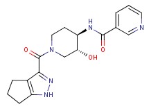 N-[(3R*,4R*)-3-hydroxy-1-(1,4,5,6-tetrahydrocyclopenta[c]pyrazol-3-ylcarbonyl)piperidin-4-yl]nicotinamide