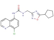 N-(8-chloroquinolin-5-yl)-N'-[(5-cyclopentyl-1,2,4-oxadiazol-3-yl)methyl]urea