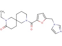 2-ethyl-8-[5-(1H-imidazol-1-ylmethyl)-2-furoyl]-2,8-diazaspiro[5.5]undecan-3-one