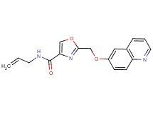 N-allyl-2-[(6-quinolinyloxy)methyl]-1,3-oxazole-4-carboxamide