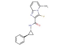 3-fluoro-5-methyl-N-[(1R*,2S*)-2-phenylcyclopropyl]imidazo[1,2-a]pyridine-2-carboxamide
