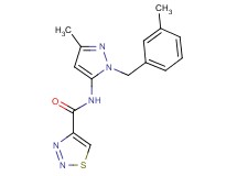 N-[3-methyl-1-(3-methylbenzyl)-1H-pyrazol-5-yl]-1,2,3-thiadiazole-4-carboxamide