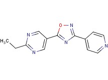2-ethyl-5-[3-(4-pyridinyl)-1,2,4-oxadiazol-5-yl]pyrimidine