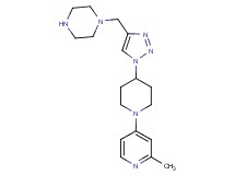 1-({1-[1-(2-methyl-4-pyridinyl)-4-piperidinyl]-1H-1,2,3-triazol-4-yl}methyl)piperazine bis(trifluoroacetate)