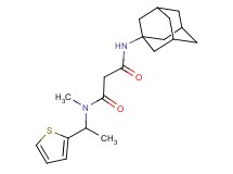 N'-1-adamantyl-N-methyl-N-[1-(2-thienyl)ethyl]malonamide