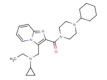 ({2-[(4-cyclohexylpiperazin-1-yl)carbonyl]imidazo[1,2-a]pyridin-3-yl}methyl)cyclopropyl(ethyl)amine